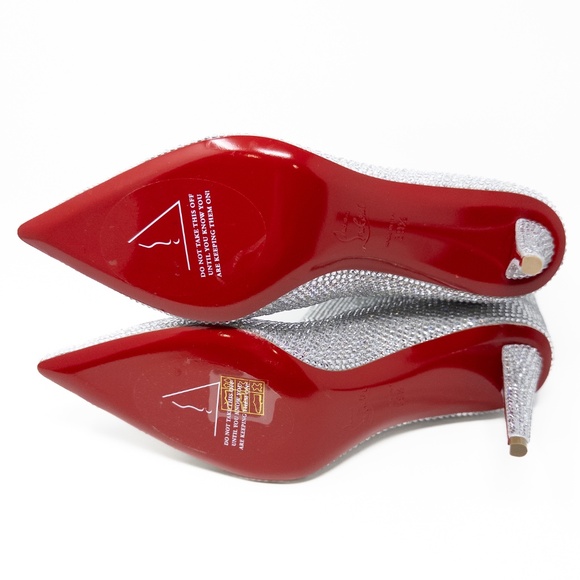 Christian Louboutin Astrilarge Strass Crystal Stiletto Red Bottom Boots 39.5 EU - Picture 6 of 8